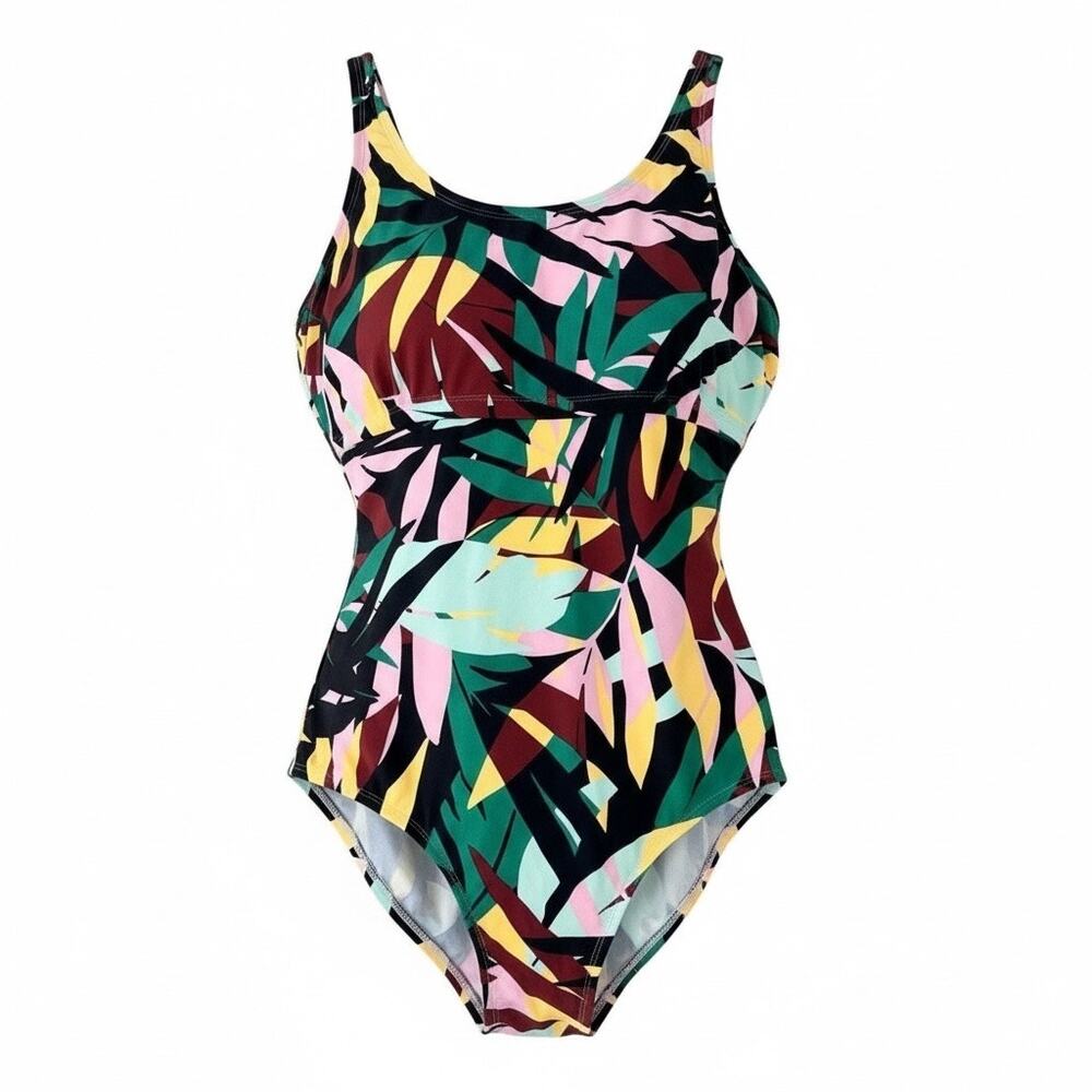 Allure by IMG One 1 Piece Swimsuit Swimwear Size 3 22/24 Floral Adjustable Strap